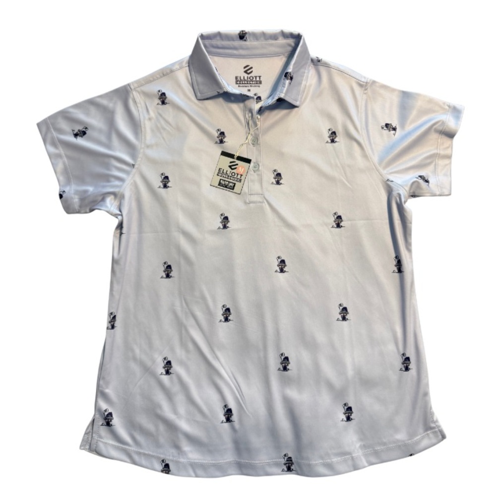 Ladies Elliott Lavender Golf Polo Shirt with Pattern
